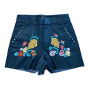 TSZC Floral  Embroidered and Studded Shorts  Style and Give designer second hand stores