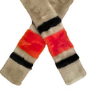 PRE-OWNED - The Fun Fur Factory Faux Fur Varsity Scarf