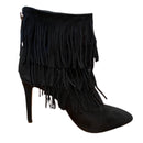PRE-OWNED - Steve Madden Leather Fringe Ankle Boots