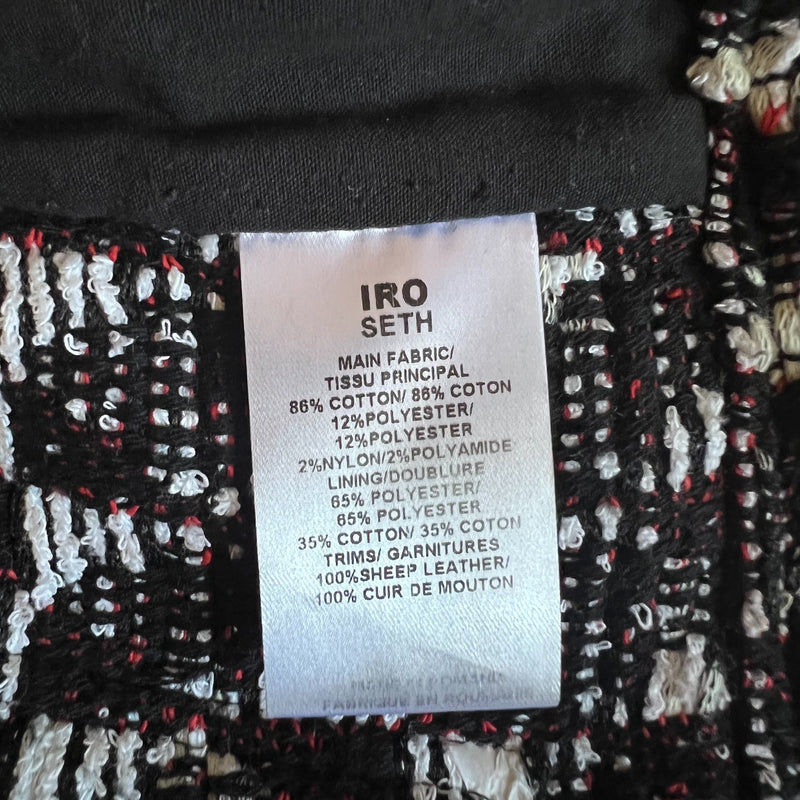 PRE-OWNED - IRO Patterned Mini Shorts