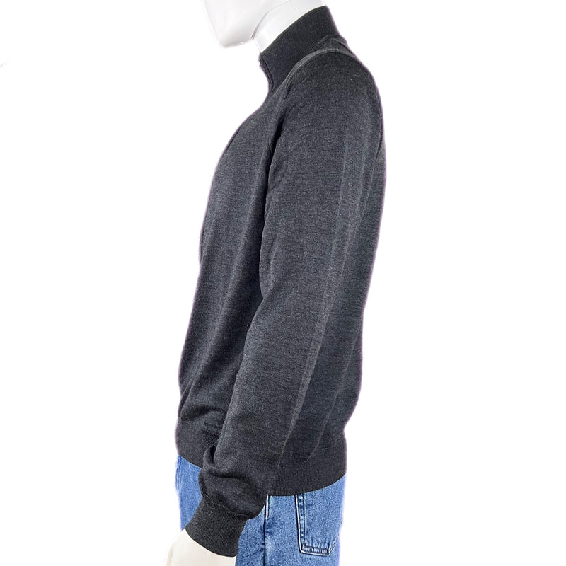 Full-Zip Mockneck Sweater
