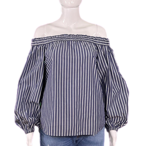 J. Crew Blouse Off the Shoulder Blouse Long Sleeved Style and Give Secondhand Luxury fashion boutique 