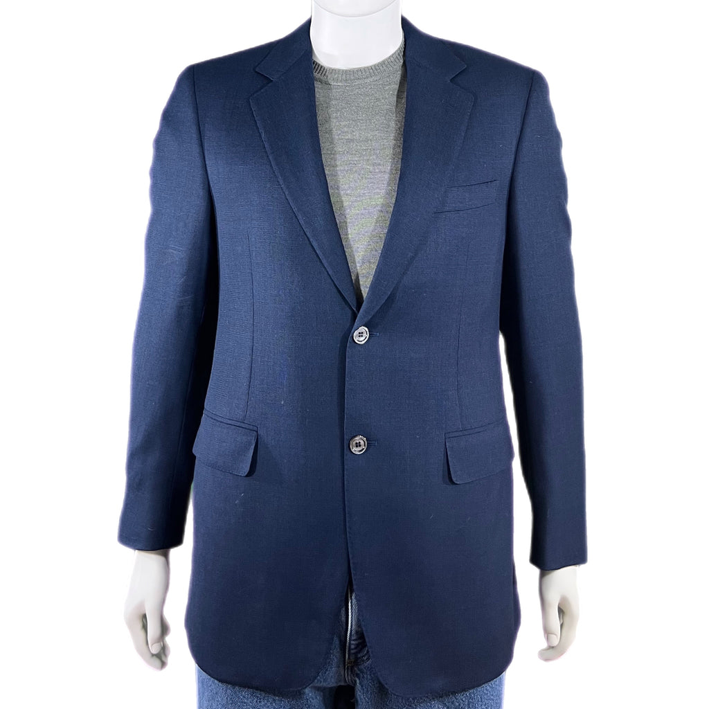 Canali single-breasted wool blazer - Blue