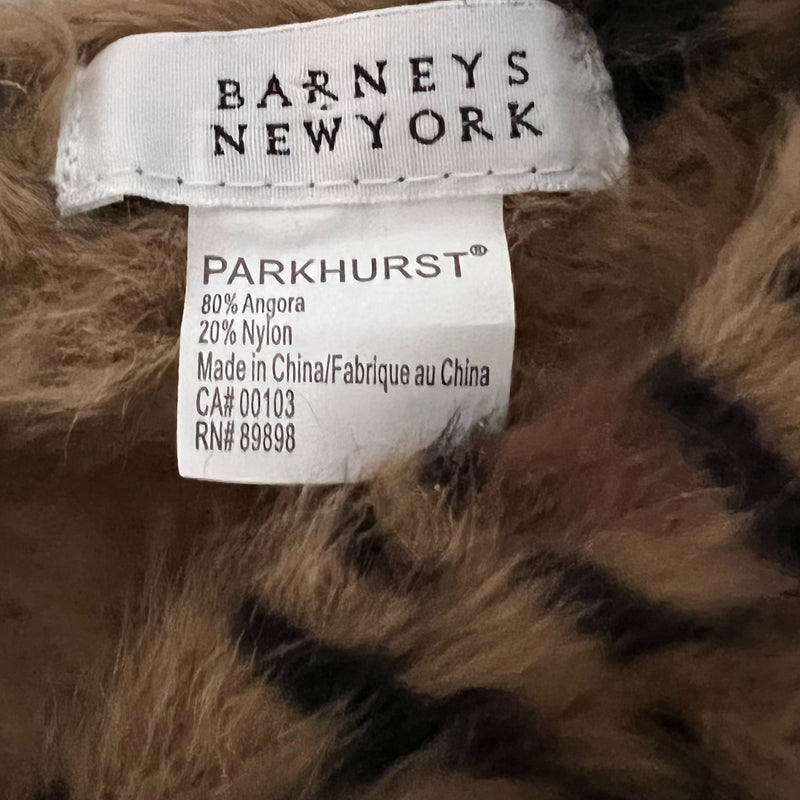 PRE-OWNED - Barneys New York Animal Print Beret