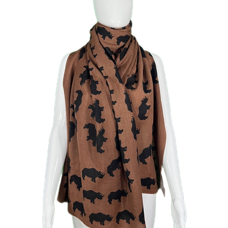 Sophia Costas Wool Rhino Scarf Style and Give Luxury Preloved Consignment Shopping  