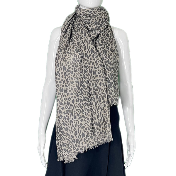 J. Crew Wool Animal Print Scarf Style and Give Luxury Preloved Fashion 
