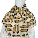 Barney's Frayed Edge Shoe Design Scarf Style and Give Preloved Preowned Luxury Resale Consignment 