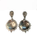PRE-OWNED - Sterling Silver Medallion Drop Earrings