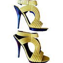 PRE-OWNED - Elizabeth and James T-Strap Leather Platform Heels