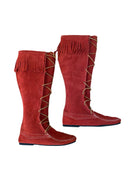 PRE-OWNED - Minnetonka Front Lace Knee High Boot