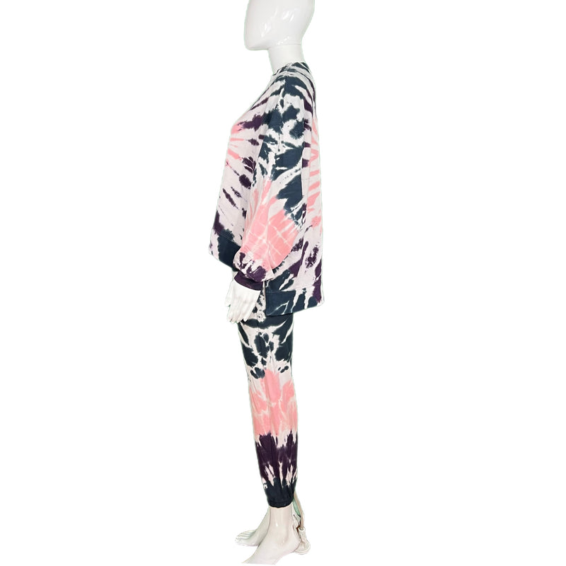 PRE-OWNED - Electric & Rose Tie-Dye  Sweatsuit Set