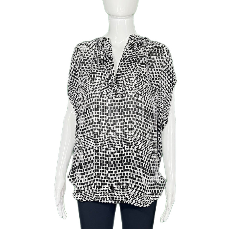 Vince Silk V-Neck Blouse Style and Give designer second hand clothes