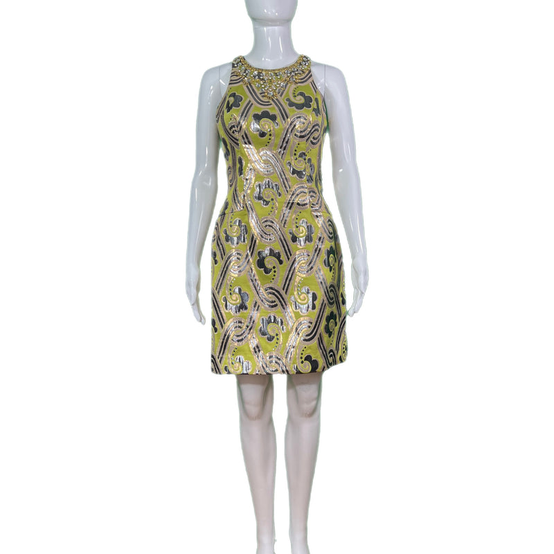 Lilly Pulitzer Metallic Brocade Dress