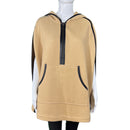 Trouvé Leather Trimmed Poncho Style and Give pre owned designer clothes