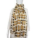 Barney's Frayed Edge Shoe Design Scarf Style and Give Preloved Preowned Luxury Resale Consignment 