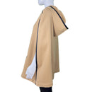 PRE-OWNED - Trouvé Leather Trim Hooded Poncho