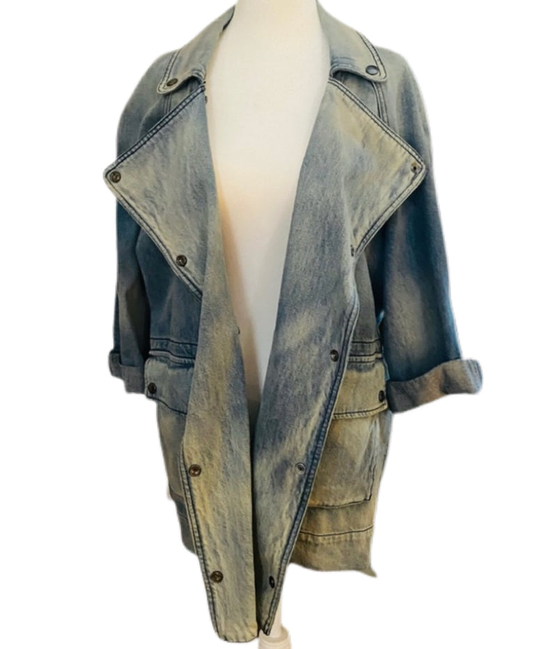 Current/Elliott “The Infantry” Denim Jacket  Style and Give Luxury fashion shopping pre-loved consignment  