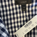 PRE-OWNED - J.CREW One-Shoulder Gingham Blouse