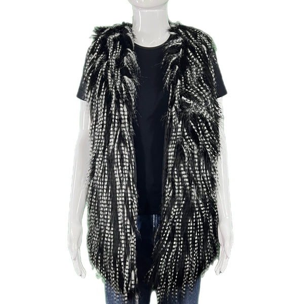 Faux Fur Vest Style and Give second hand luxury fashion