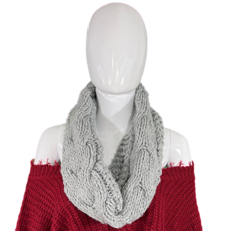 Grey Infinity Scarf Style and Give Thrift Finds