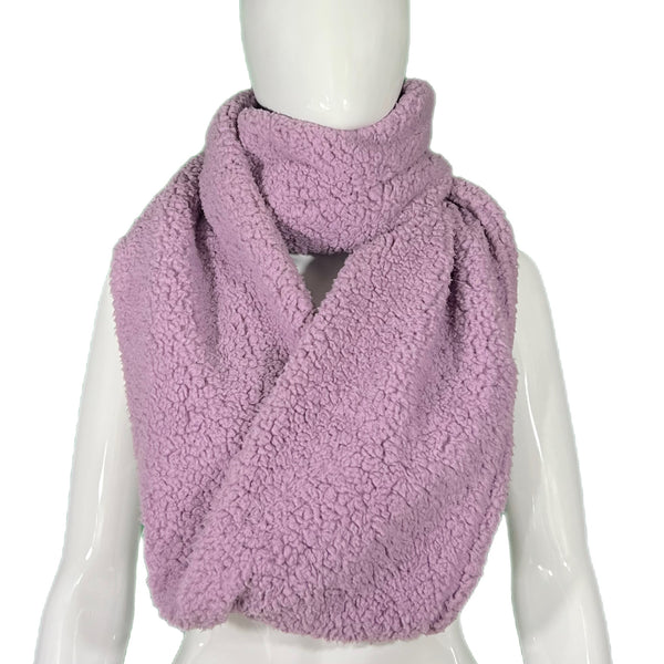 Sherpa Lavender Infinity Scarf Style and Give Preloved Thrift Shopping Best Preowned Deals 