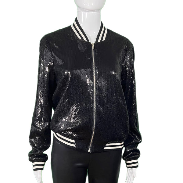 BB Dakota Sequin  Bomber Jacket Style and Give designer consignment