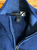 PRE-OWNED - Saks Fifth Avenue Full-Zip Mock Neck Sweater