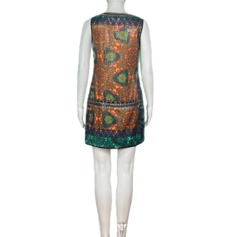 PRE-OWNED - Gusto Lowxury Sequin and Beaded Mini Dress