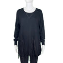Lumiere  Black Fringe Sweater Style and Give Designer Consignment 