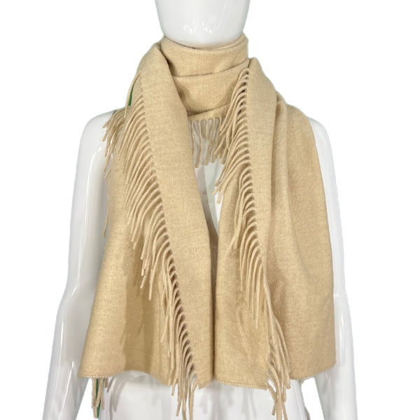 Cashmere Camel Fringe Scarf Style and Give designer consignment websites